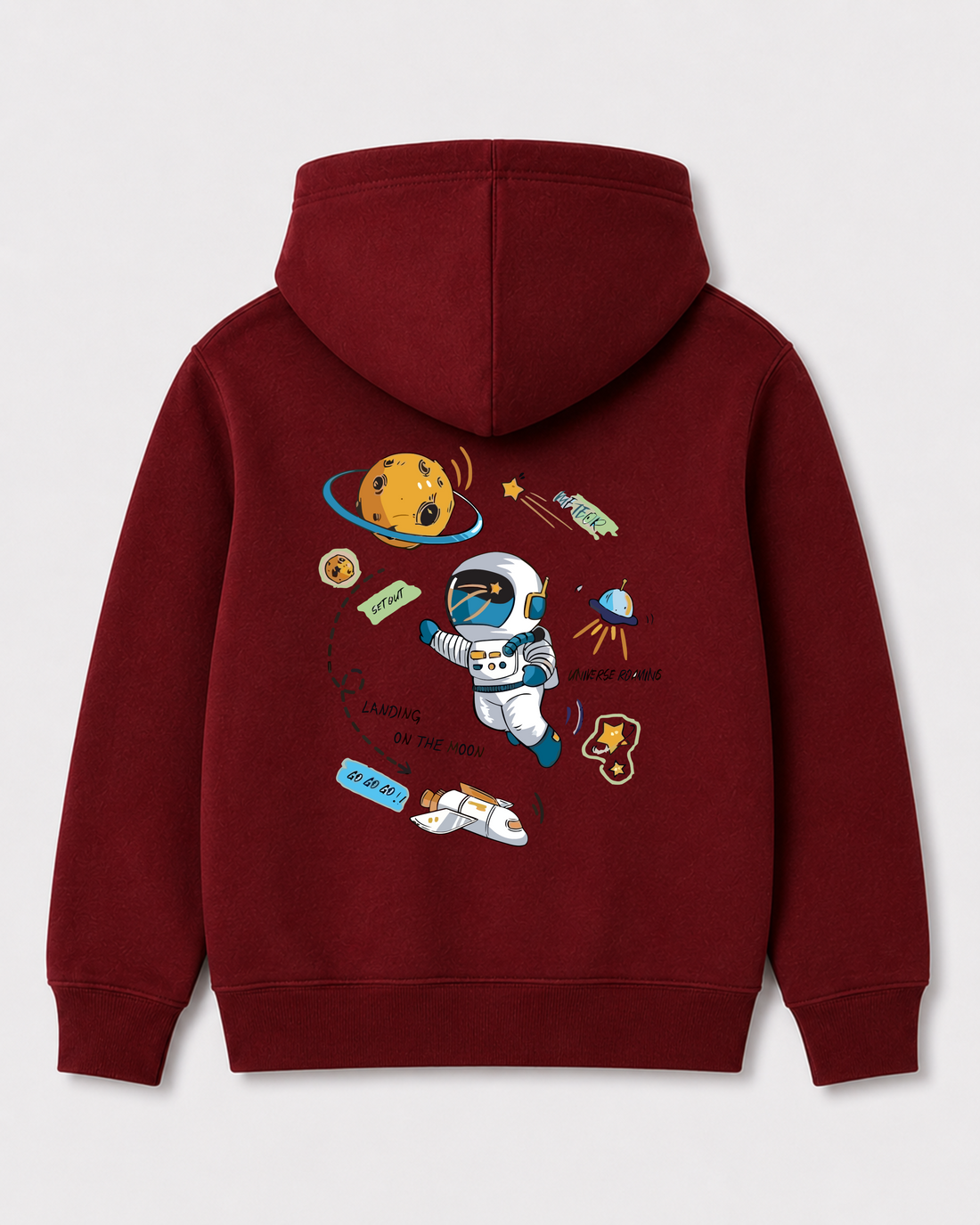 Red hoodie back 1038