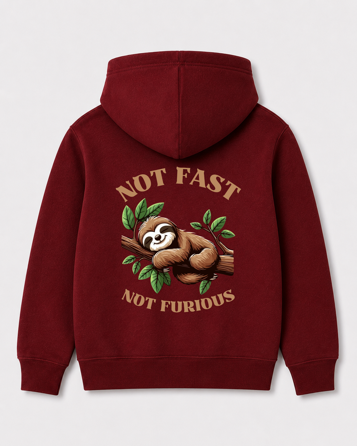 Red hoodie back 1042