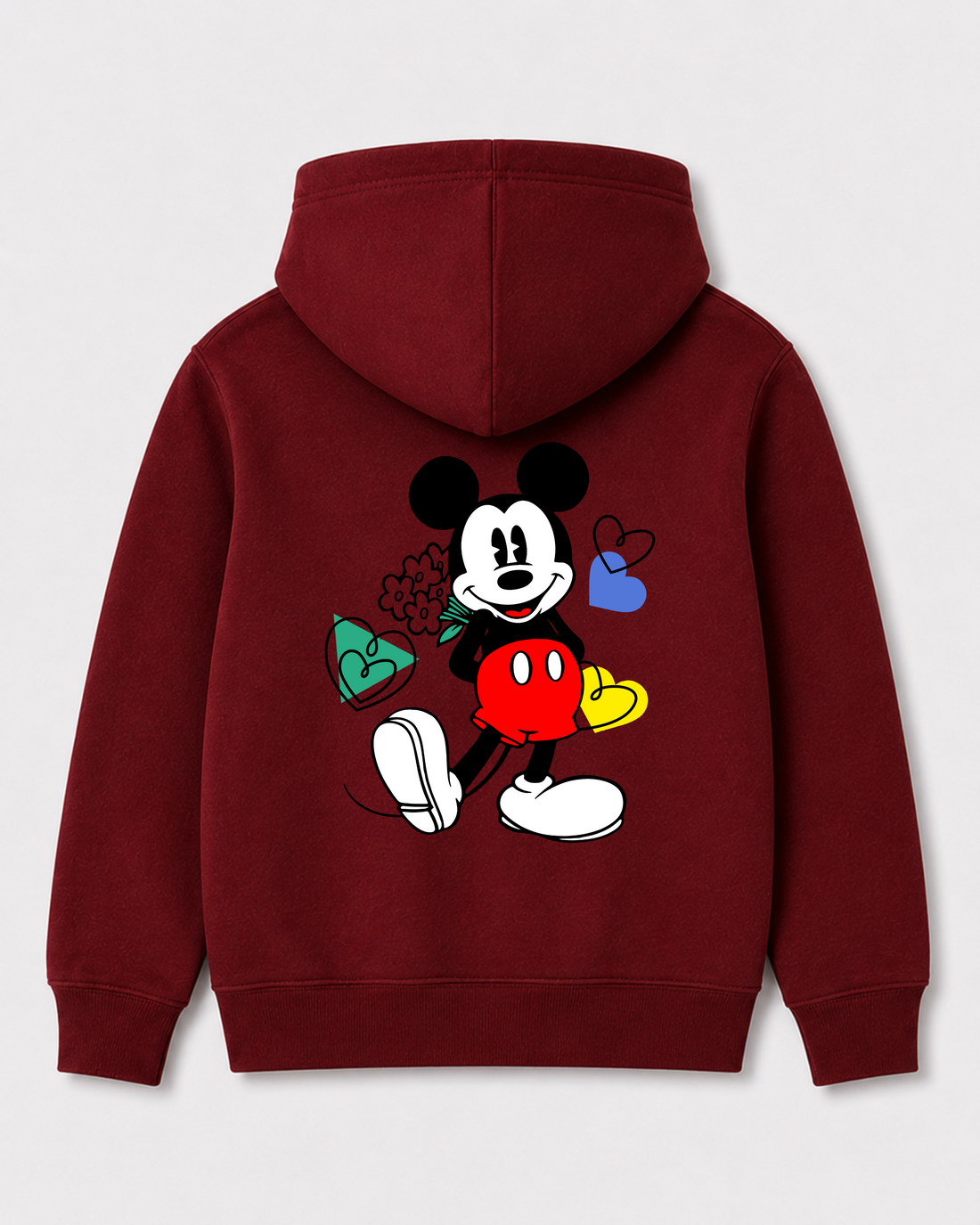 Red hoodie back 1057