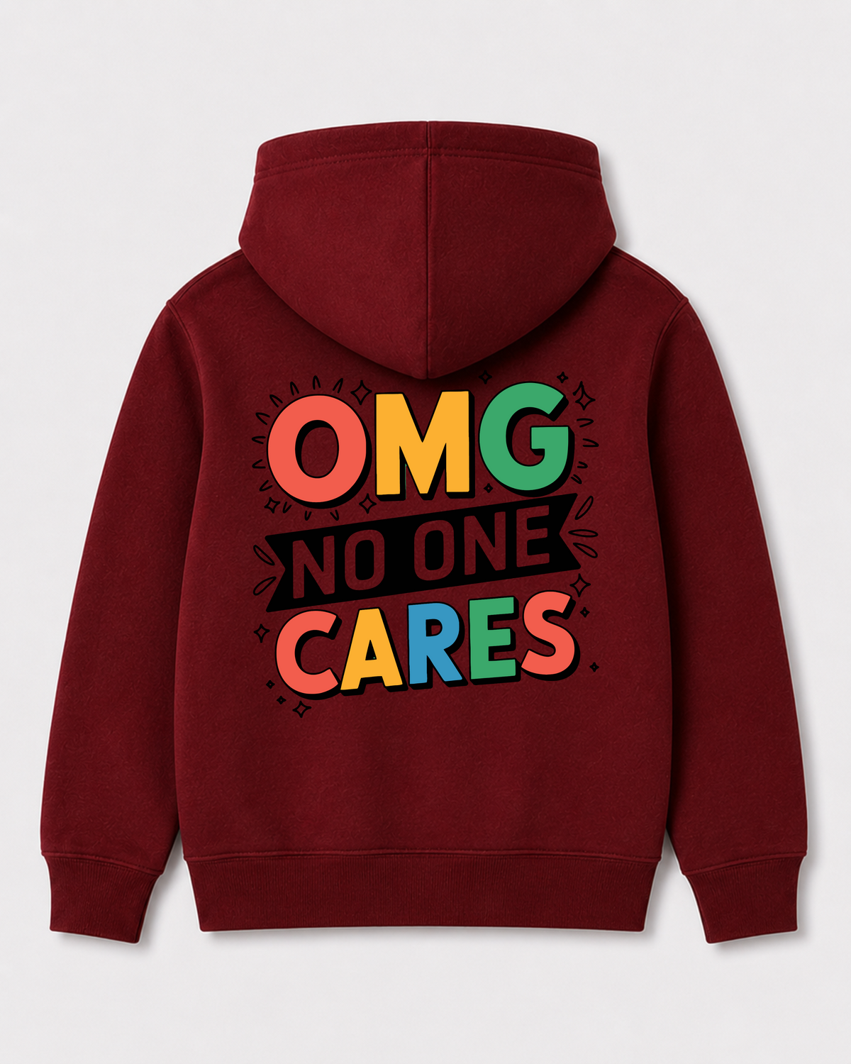 Red hoodie back 1064