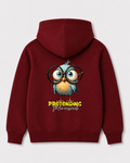 Red hoodie back 1089