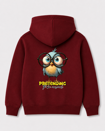 Red hoodie back 1089