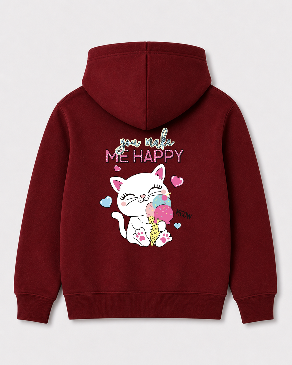 Red hoodie back 1124