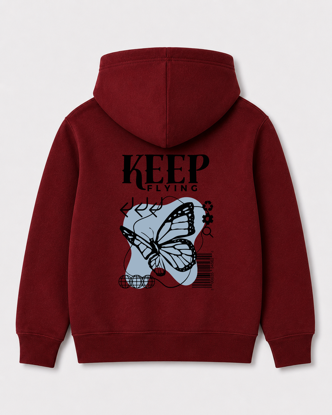 Red hoodie back 1129