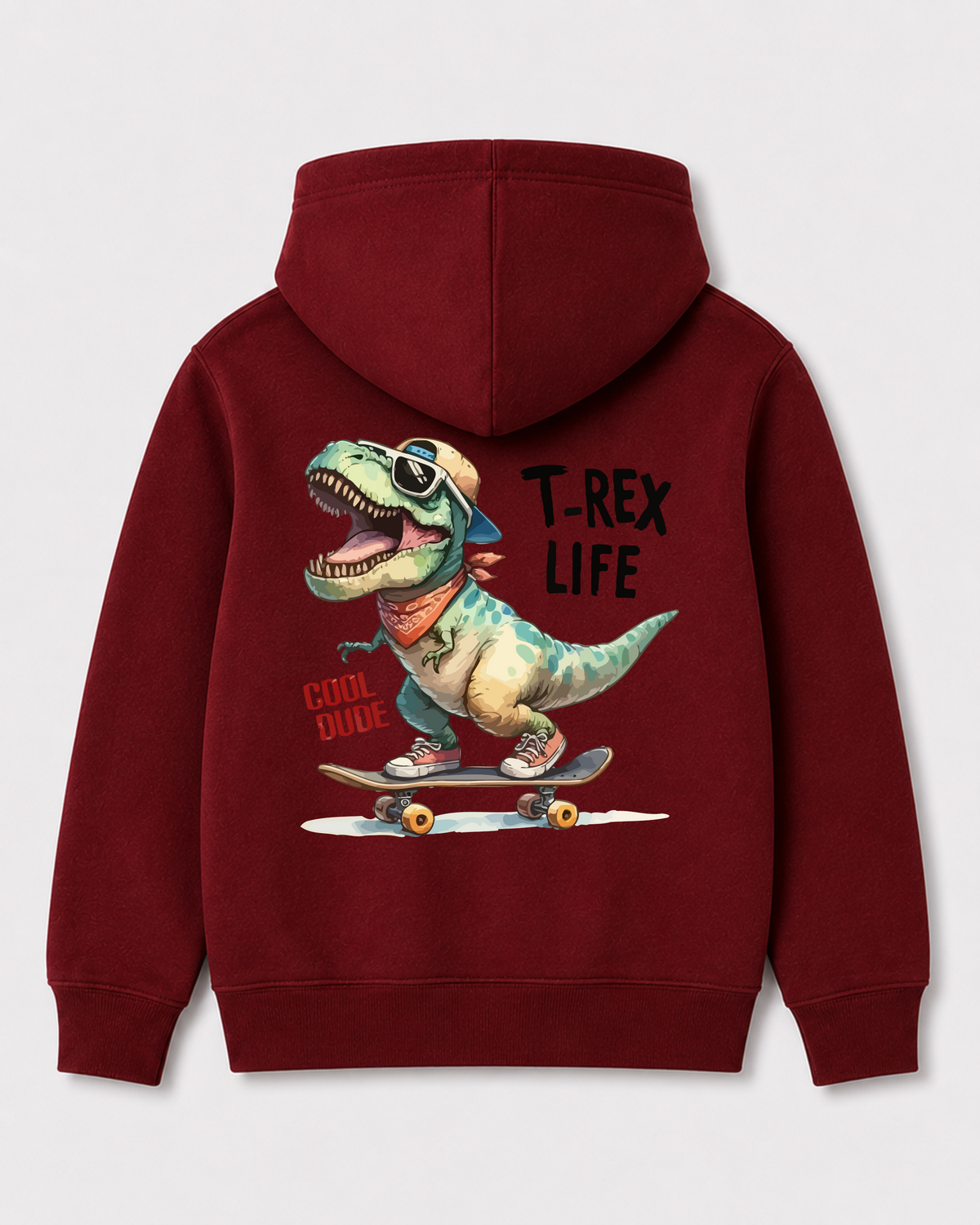 Red hoodie back 1138