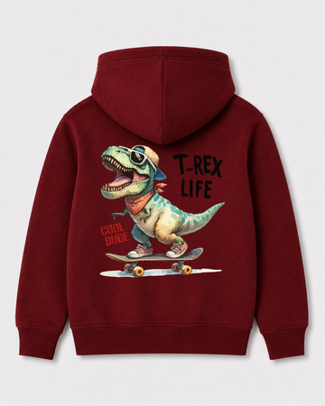 Red hoodie back 1138