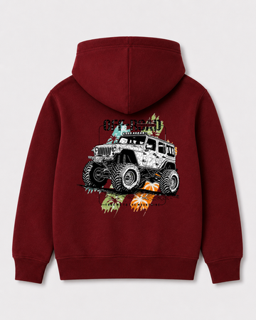 Red hoodie back 1140