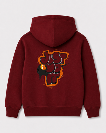 Red hoodie back 1162