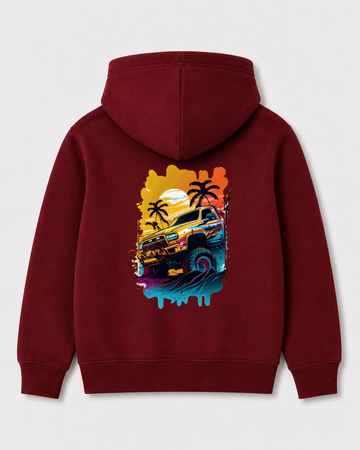Red hoodie back 117