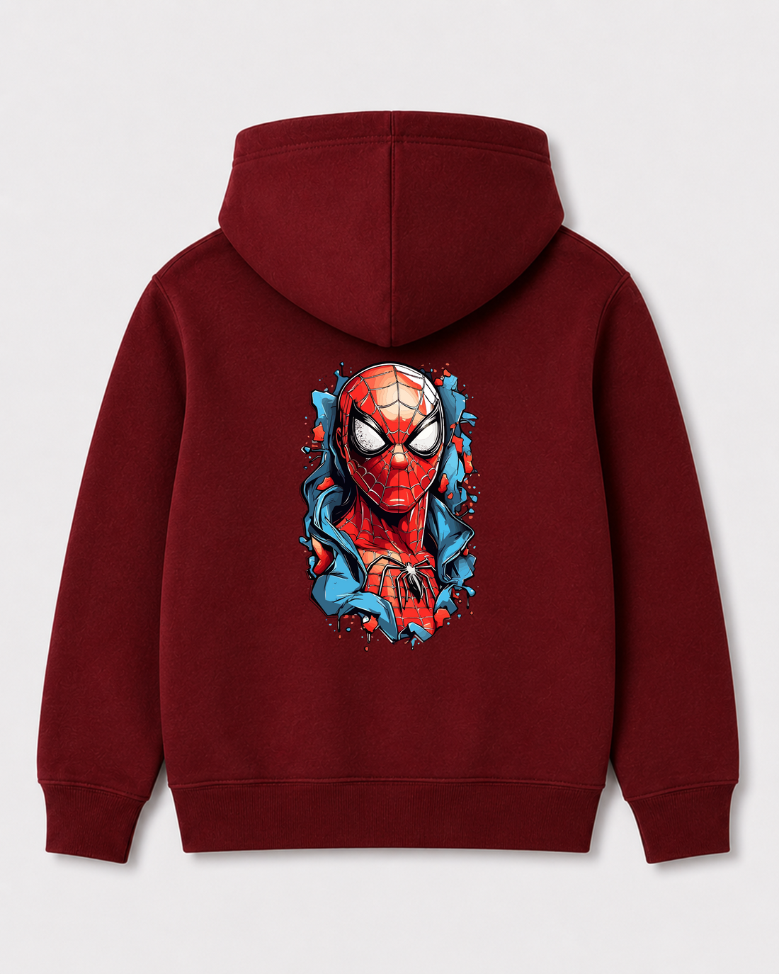 Red hoodie back 121