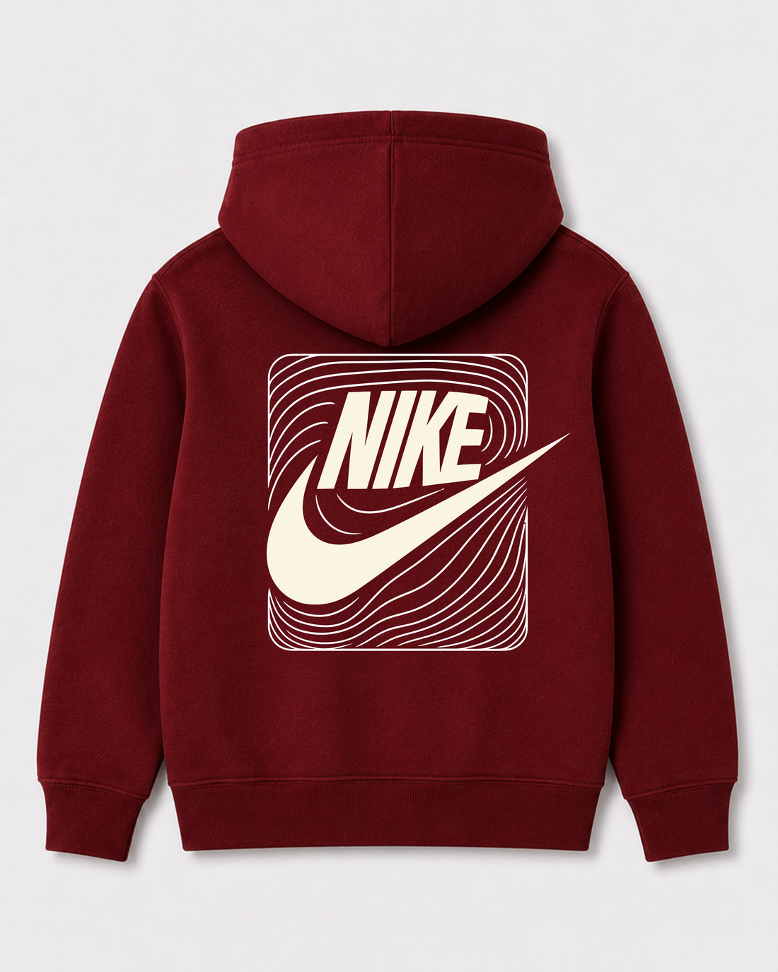 Red hoodie back 1222