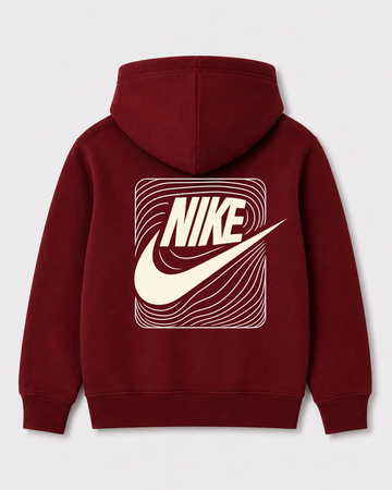 Red hoodie back 1222