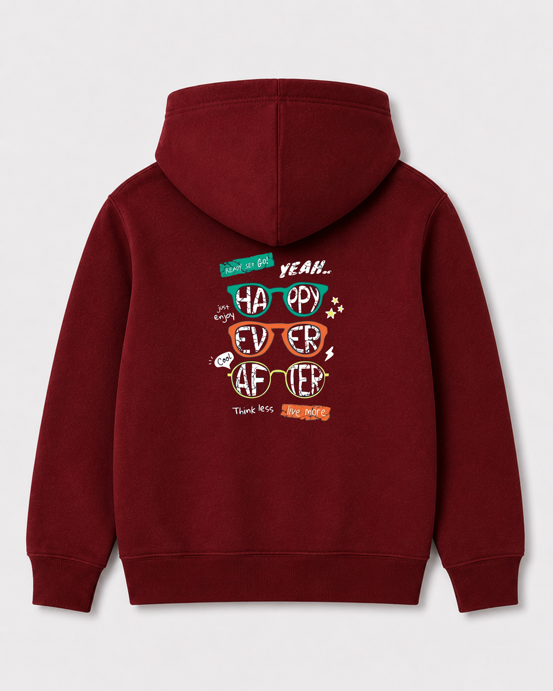 Red hoodie back 123