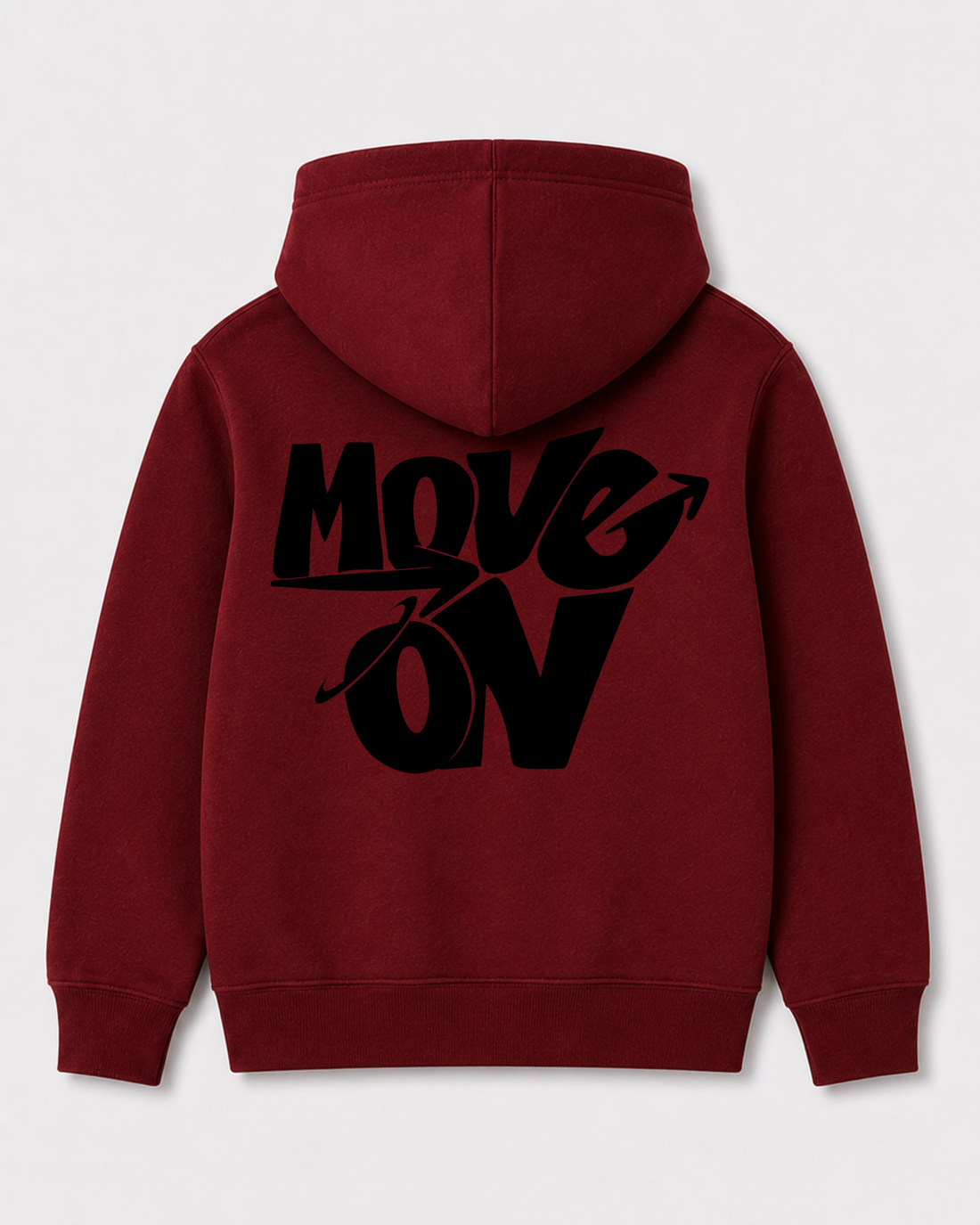 Red hoodie back 1242