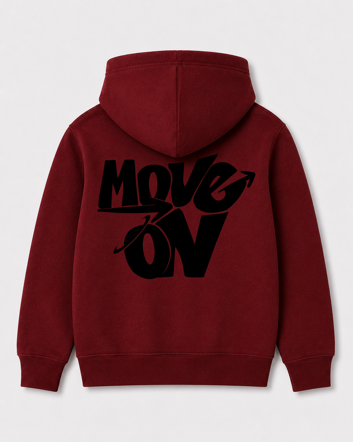Red hoodie back 1242