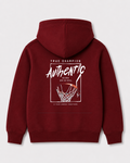 Red hoodie back 1246