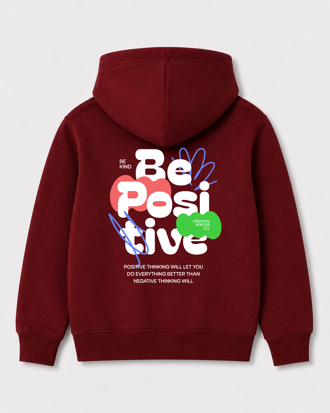 Red hoodie back 1255