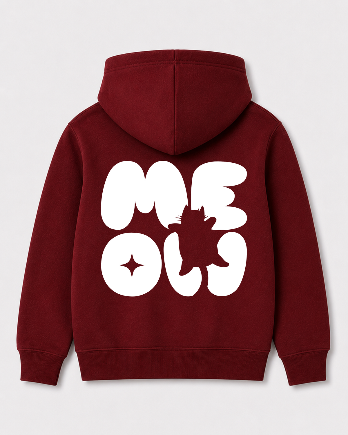 Red hoodie back 1256