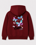 Red hoodie back 1299