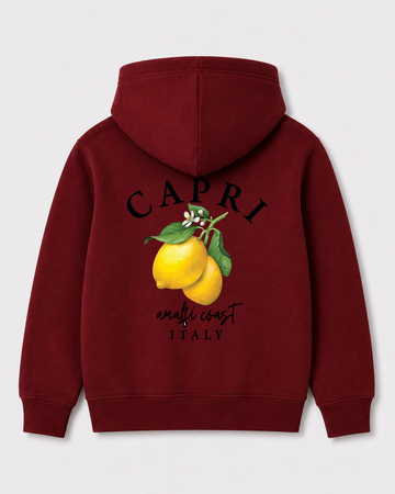Red hoodie back 1323