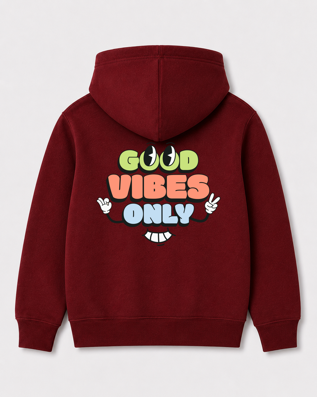 Red hoodie back 1334