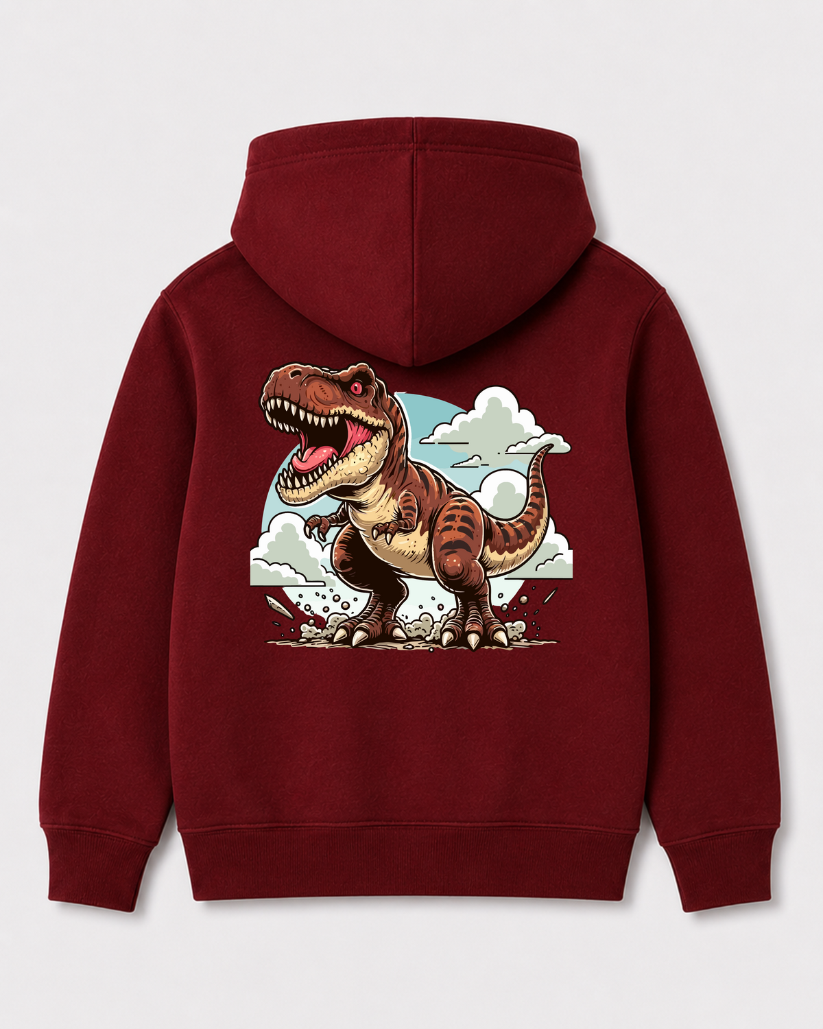 Red hoodie back 1344