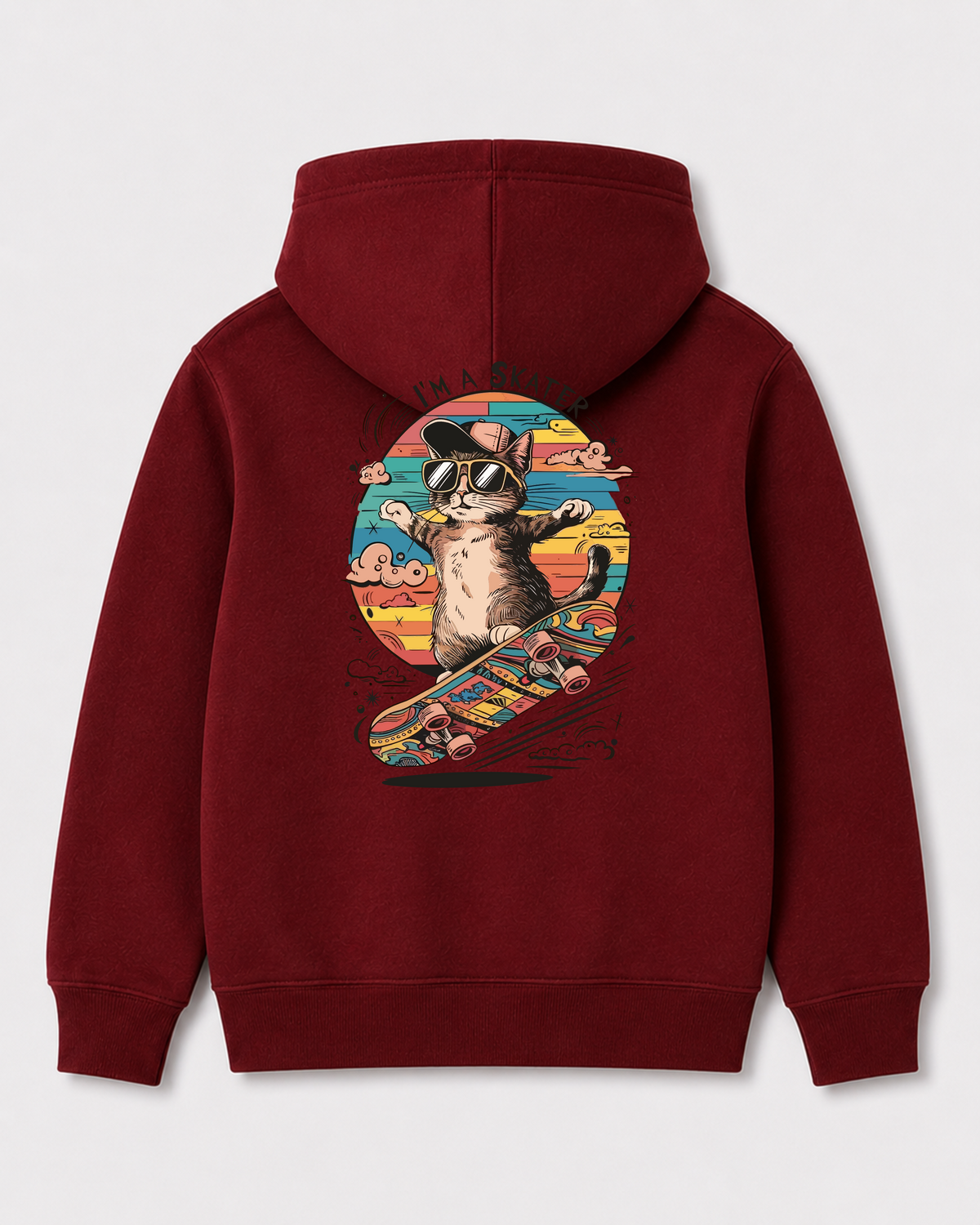 Red hoodie back 135