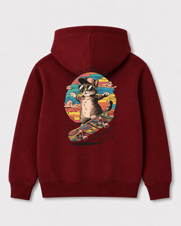 Red hoodie back 135