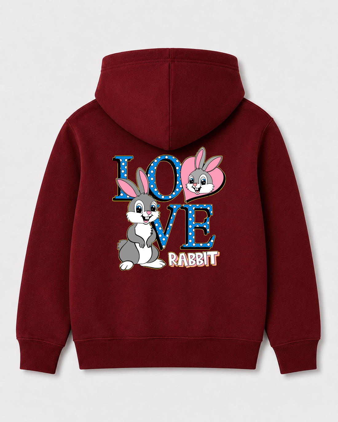 Red hoodie back 1356