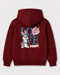 Red hoodie back 1356