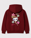Red hoodie back 1358