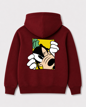 Red hoodie back 1363