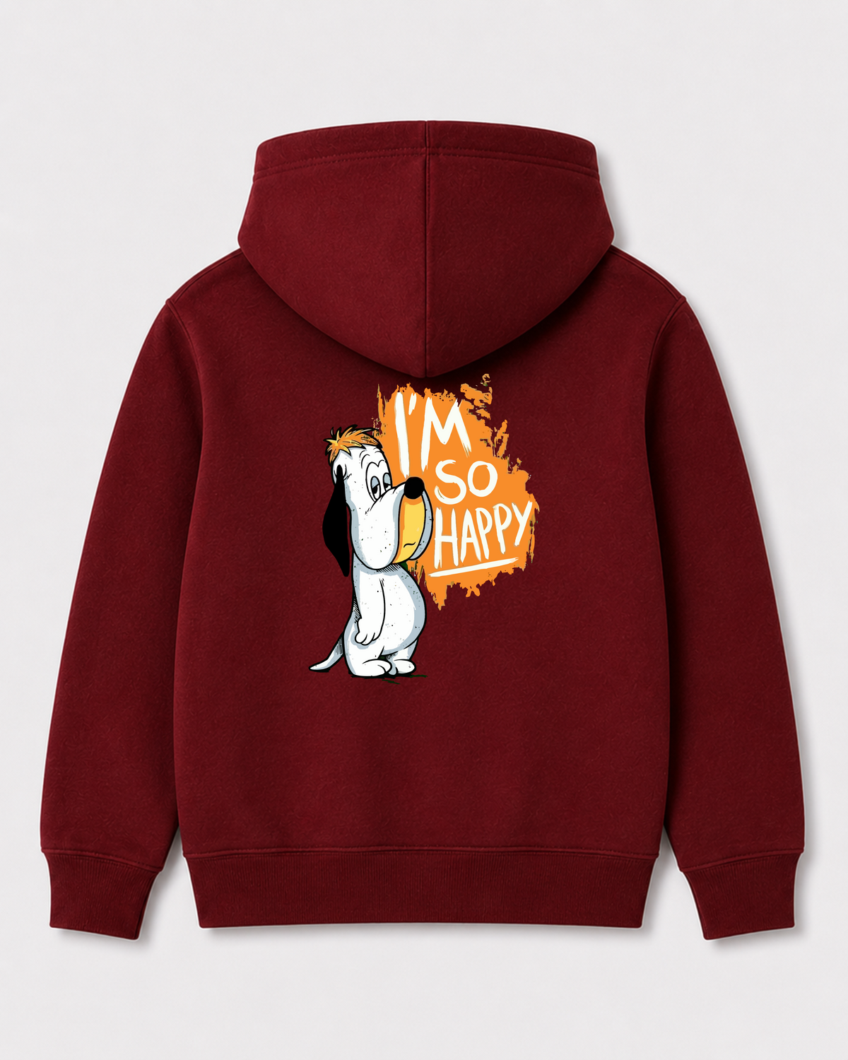 Red hoodie back 1364