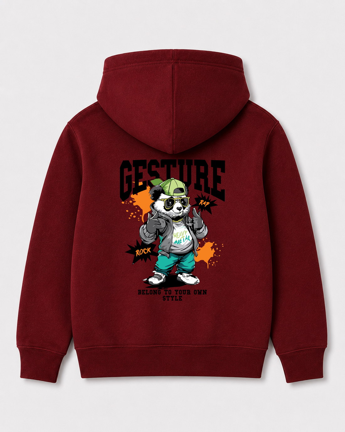 Red hoodie back 1373