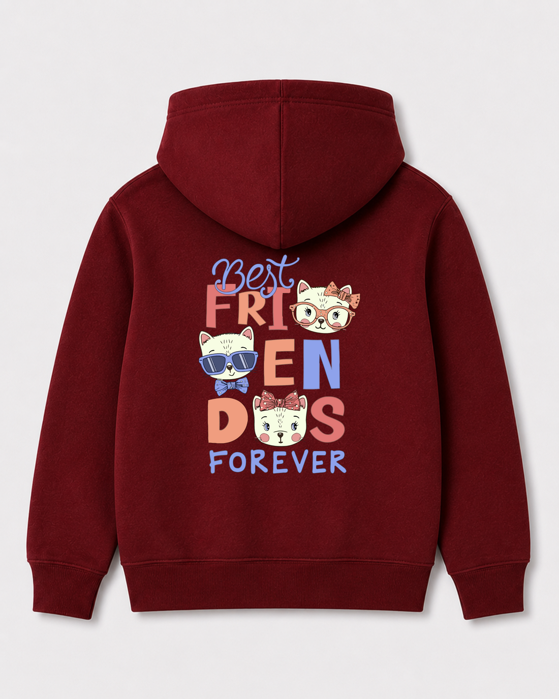 Red hoodie back 1390