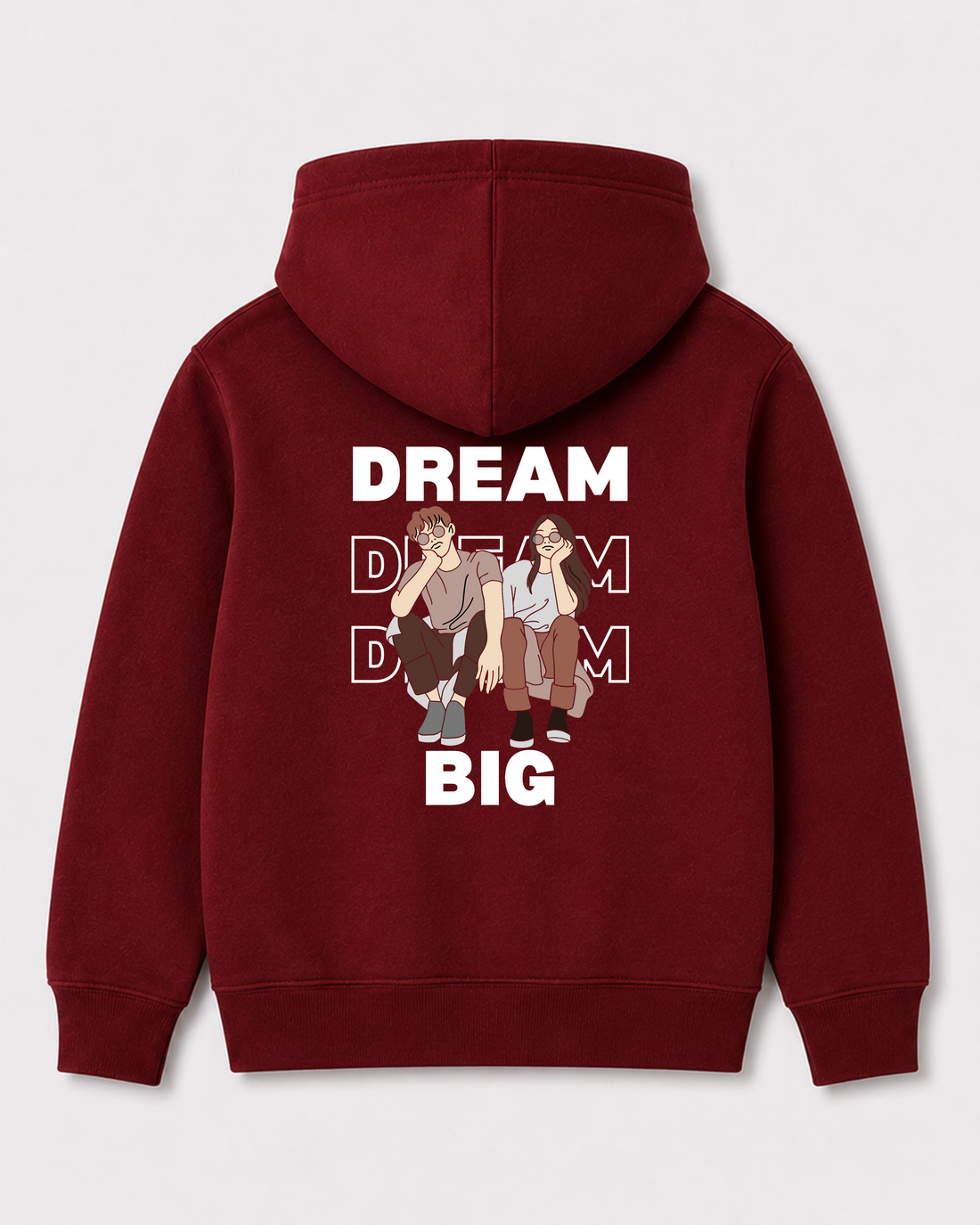 Red hoodie back 1395