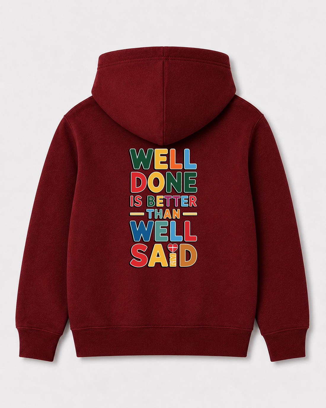 Red hoodie back 1412