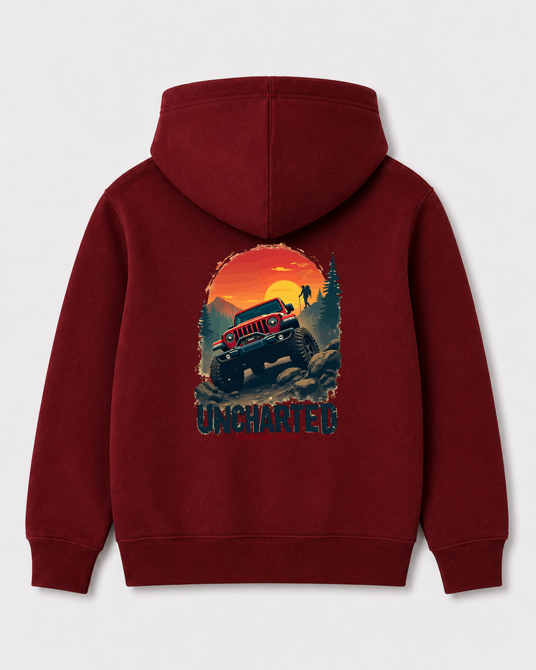 Red hoodie back 1441
