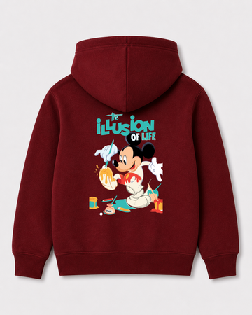 Red hoodie back 1451