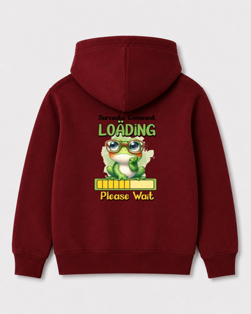 Red hoodie back 1487