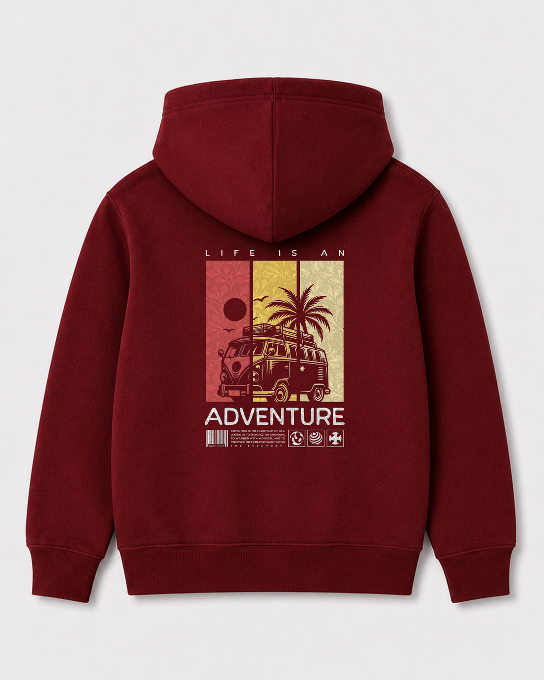 Red hoodie back 154