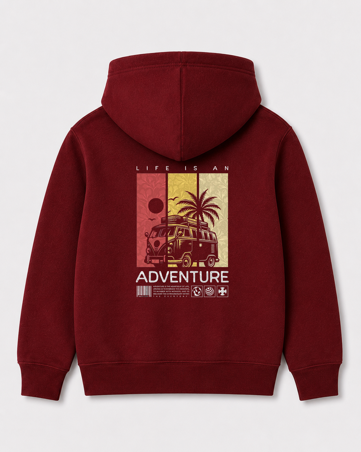 Red hoodie back 154