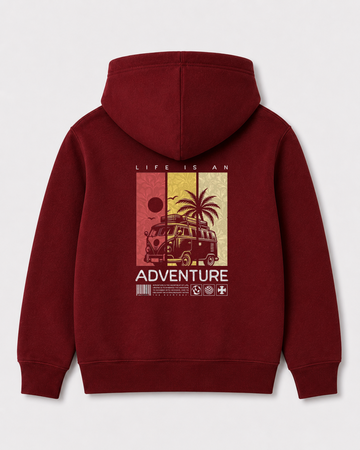Red hoodie back 154