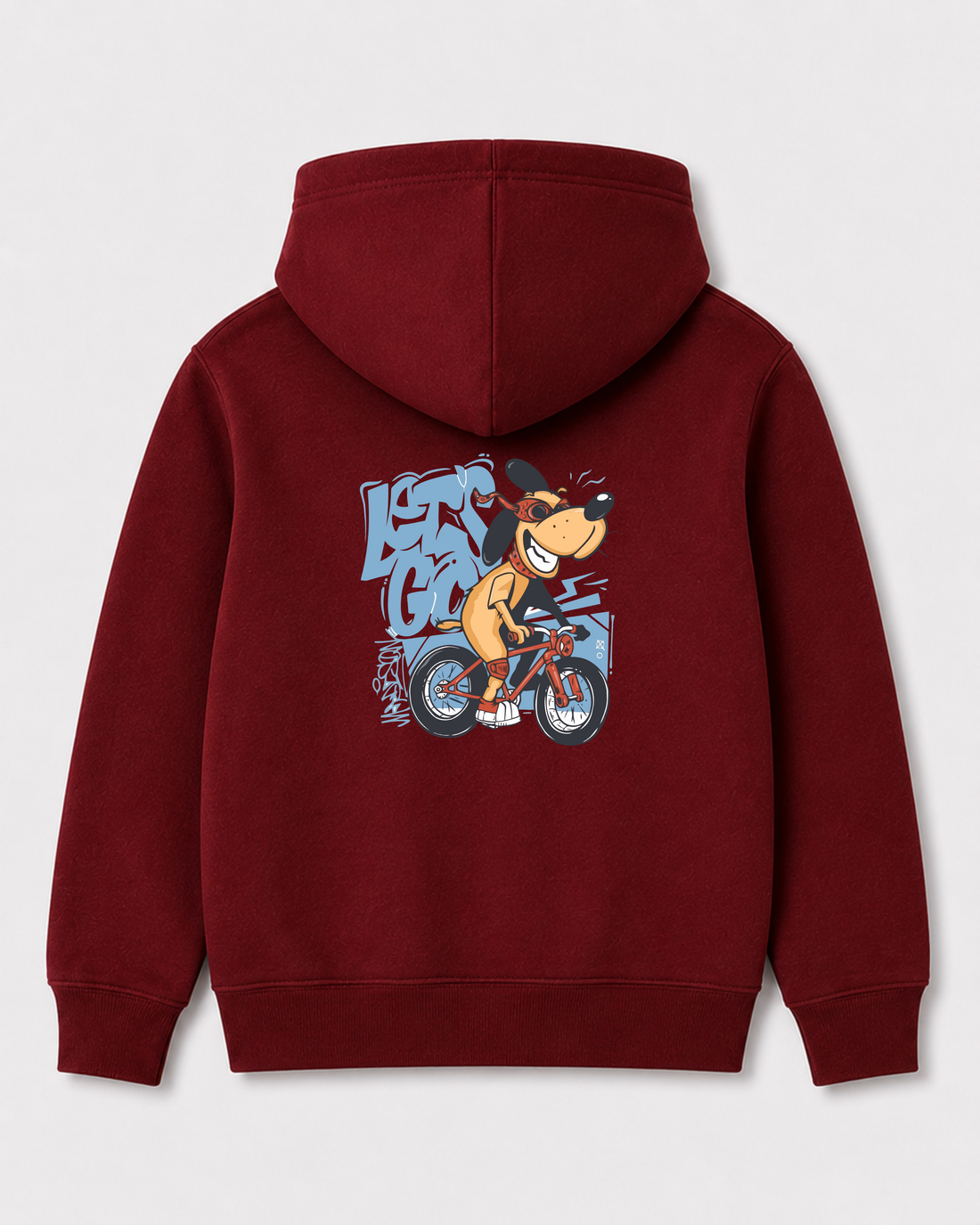 Red hoodie back 156