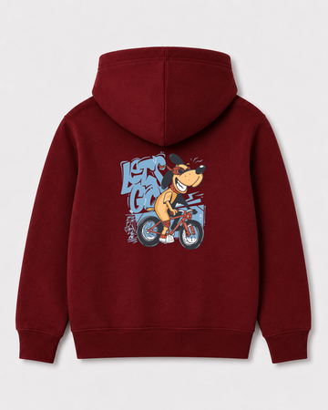 Red hoodie back 156