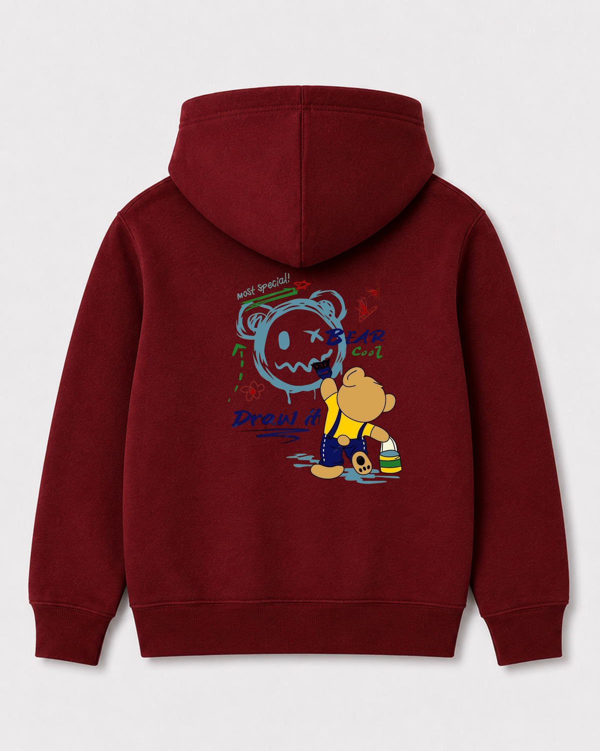 Red hoodie back 157