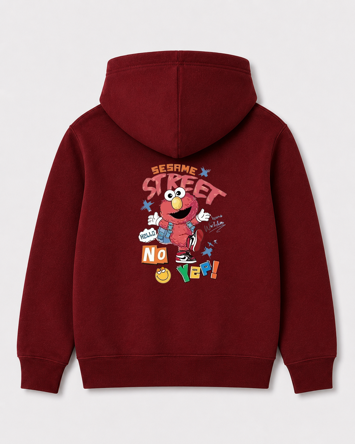 Red hoodie back 158
