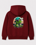 Red hoodie back 161