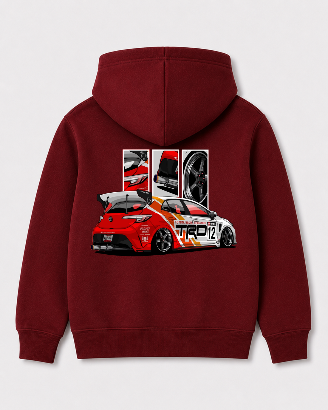 Red hoodie back 1634