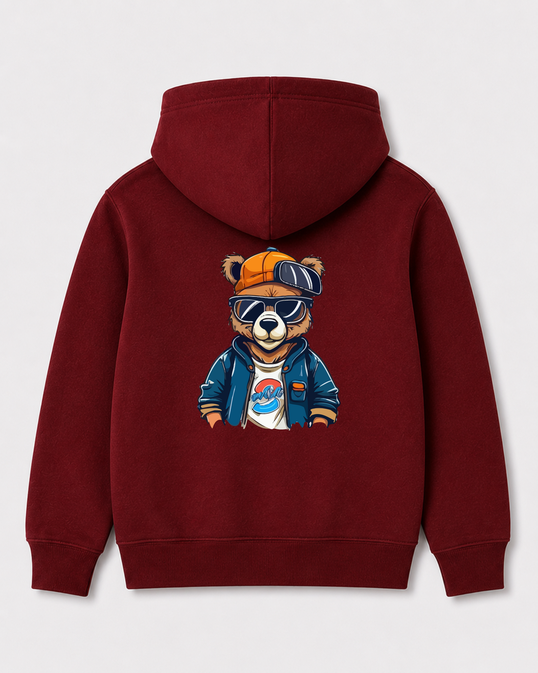 Red hoodie back 1636